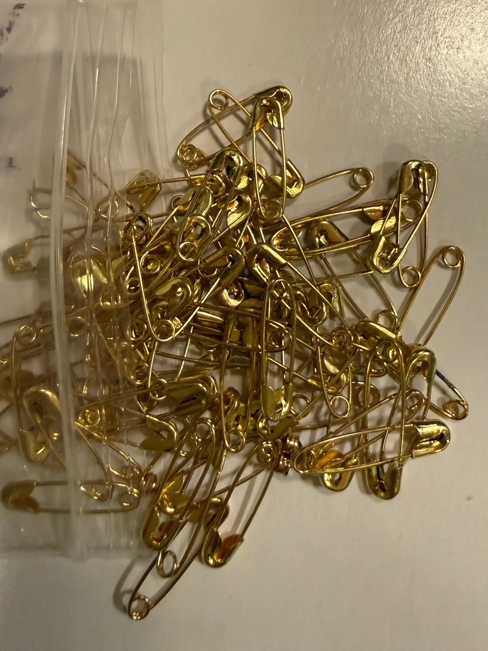 Gold Safety Pins - Pack of Small Gold Tone Pins